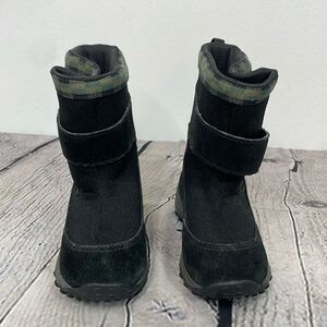 Merrrell High Black Suede Boots Polartec Waterproof Snow Hook Loop Toddler sz 7